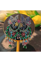 Butterfly Tassel Cubic Zirconia Earrings E6410