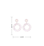 Circle Cubic Zirconia Earrings E6445