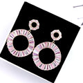 Circle Cubic Zirconia Earrings E6445