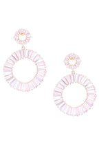 Circle Cubic Zirconia Earrings E6445