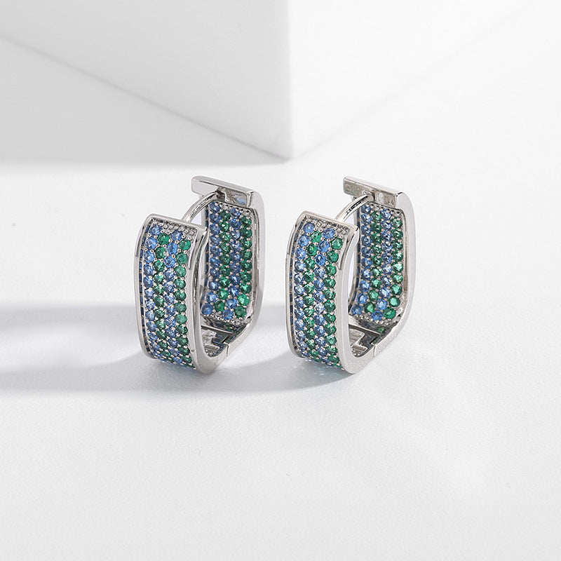 Hoop Cubic Zirconia Earrings E6452