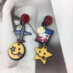 Smiley Star Acrylic Asymmetrical Earrings E6454