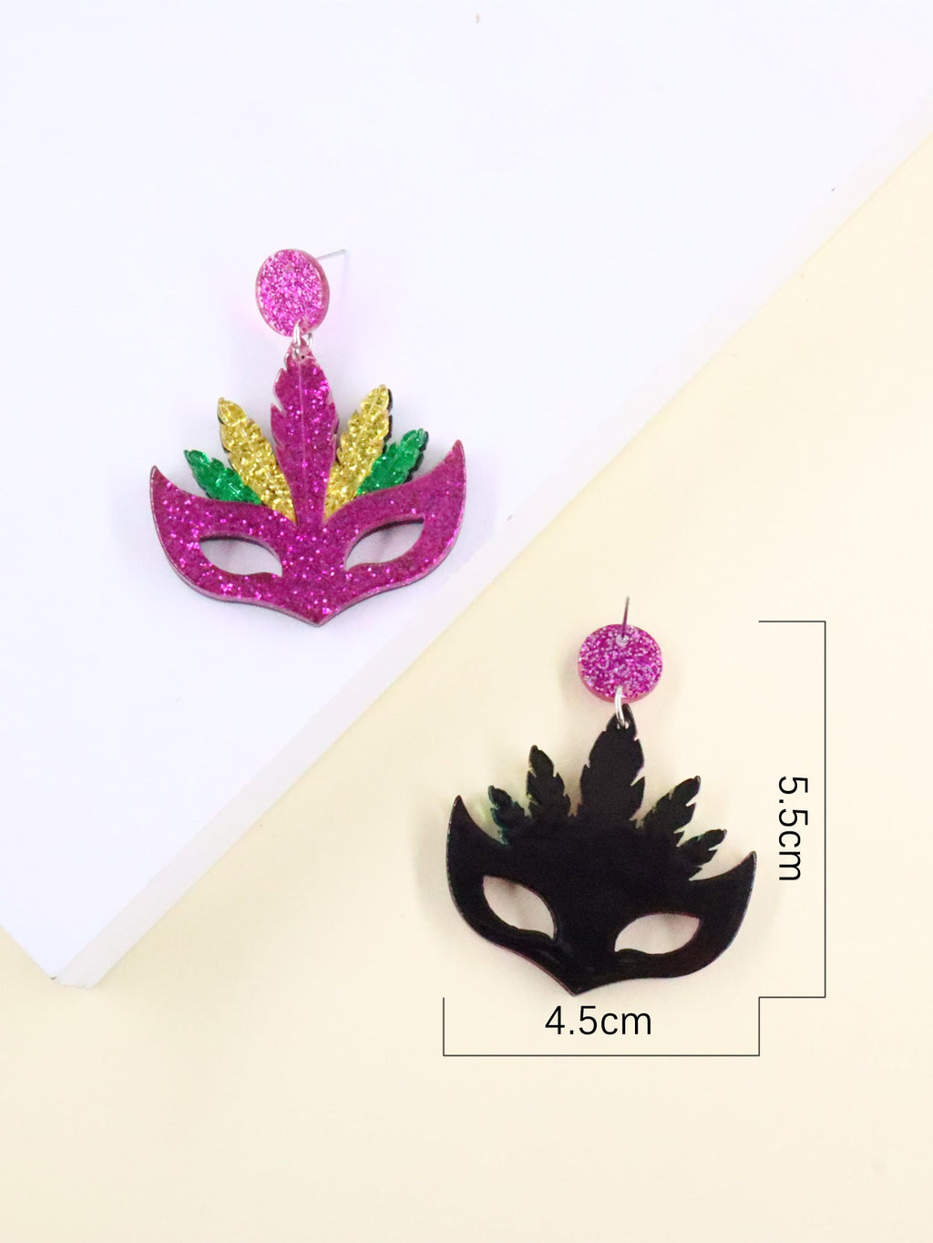 Halloween Mask Acrylic Earrings E6488