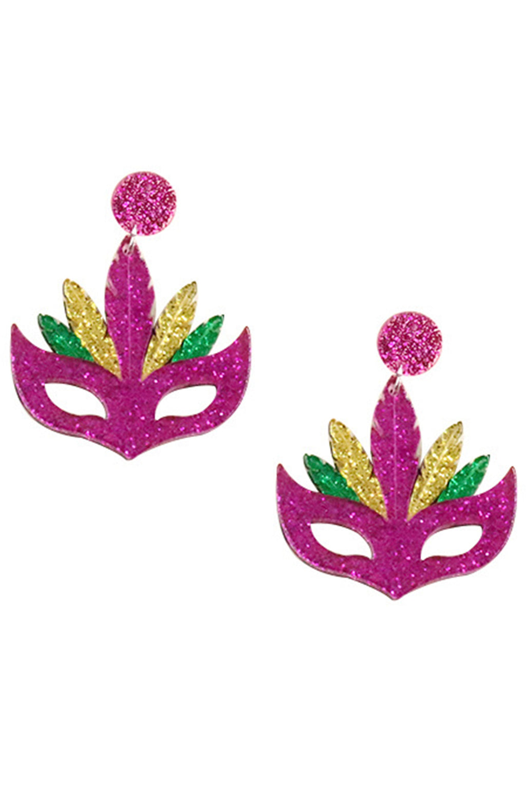 Halloween Mask Acrylic Earrings E6488