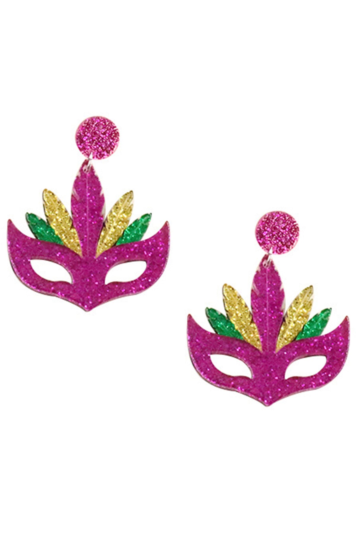 Halloween Mask Acrylic Earrings E6488