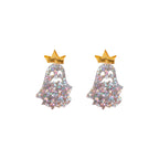 Crown Ghost Acrylic Earrings E6493
