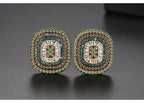 Cubic Zirconia Stud Earrings E6559