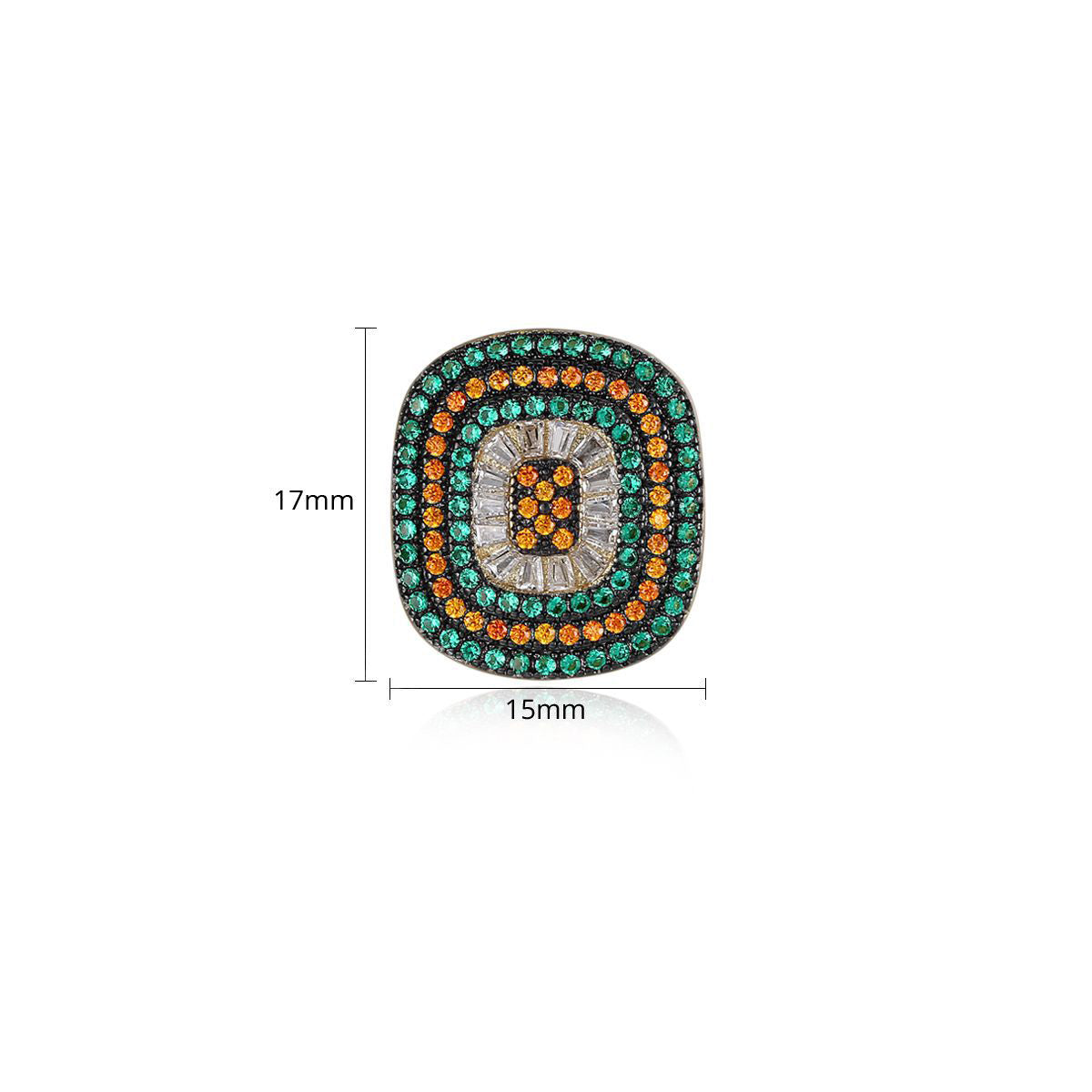 Cubic Zirconia Stud Earrings E6559