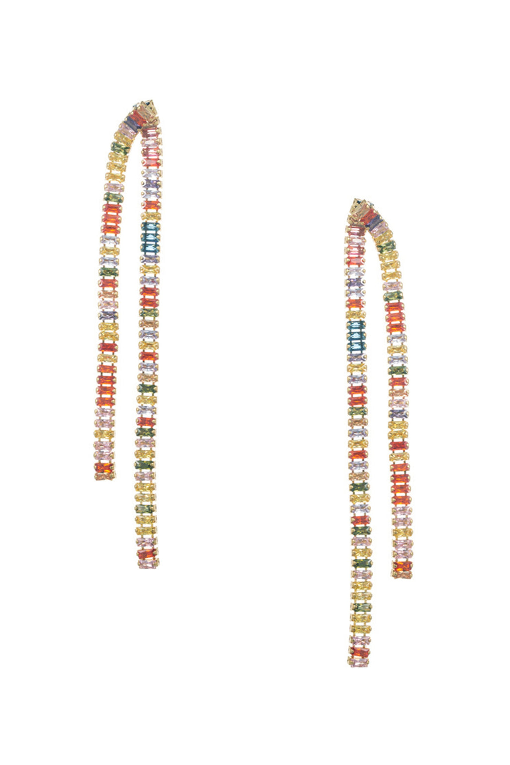 Tassel Cubic Zirconia Earrings E6739