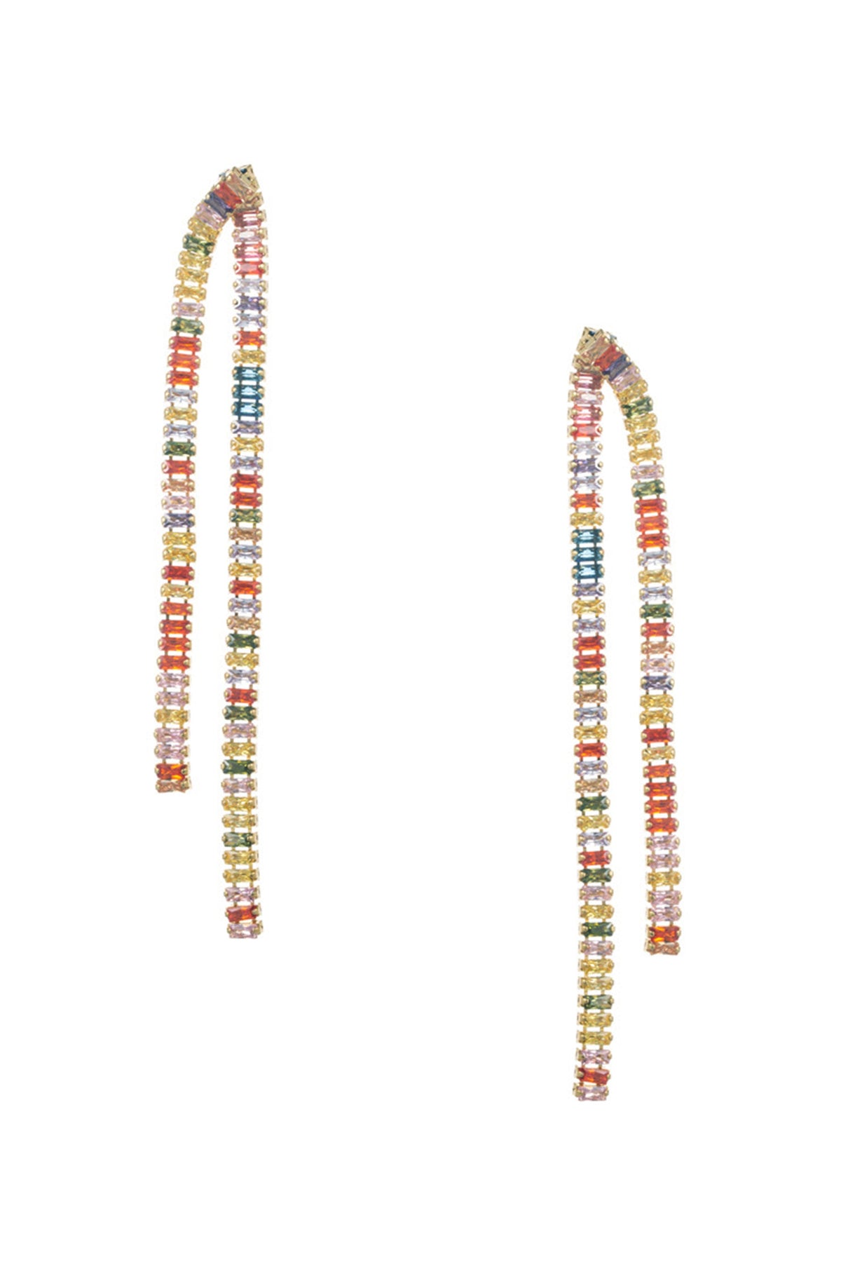 Tassel Cubic Zirconia Earrings E6739