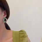 Wreath Cubic Zirconia Earrings E6766