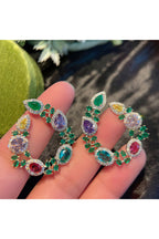Wreath Cubic Zirconia Earrings E6766