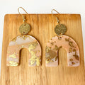 Geometry U Shaped Polymer Clay Earrings E6836