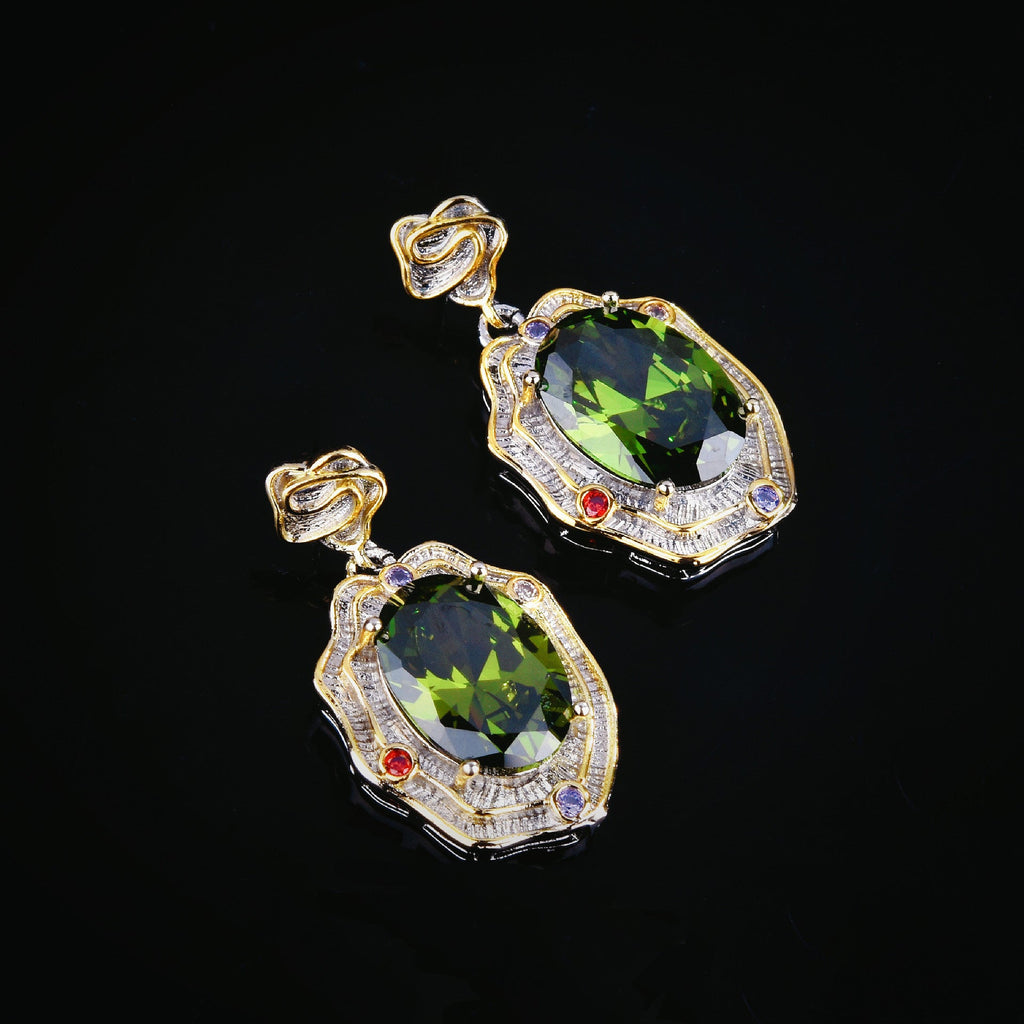 Luxurious Rhinestone Earrings E6873