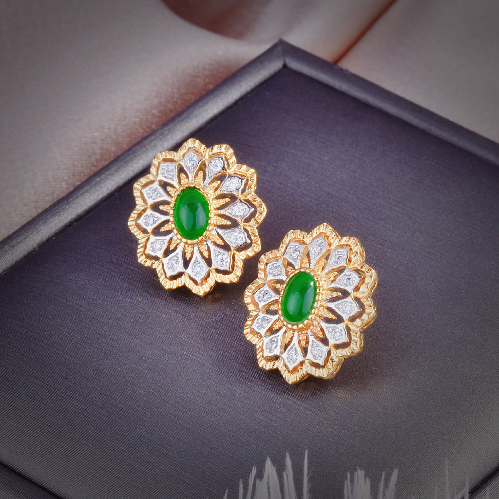 Cubic Zirconia Stud Earrings E6874