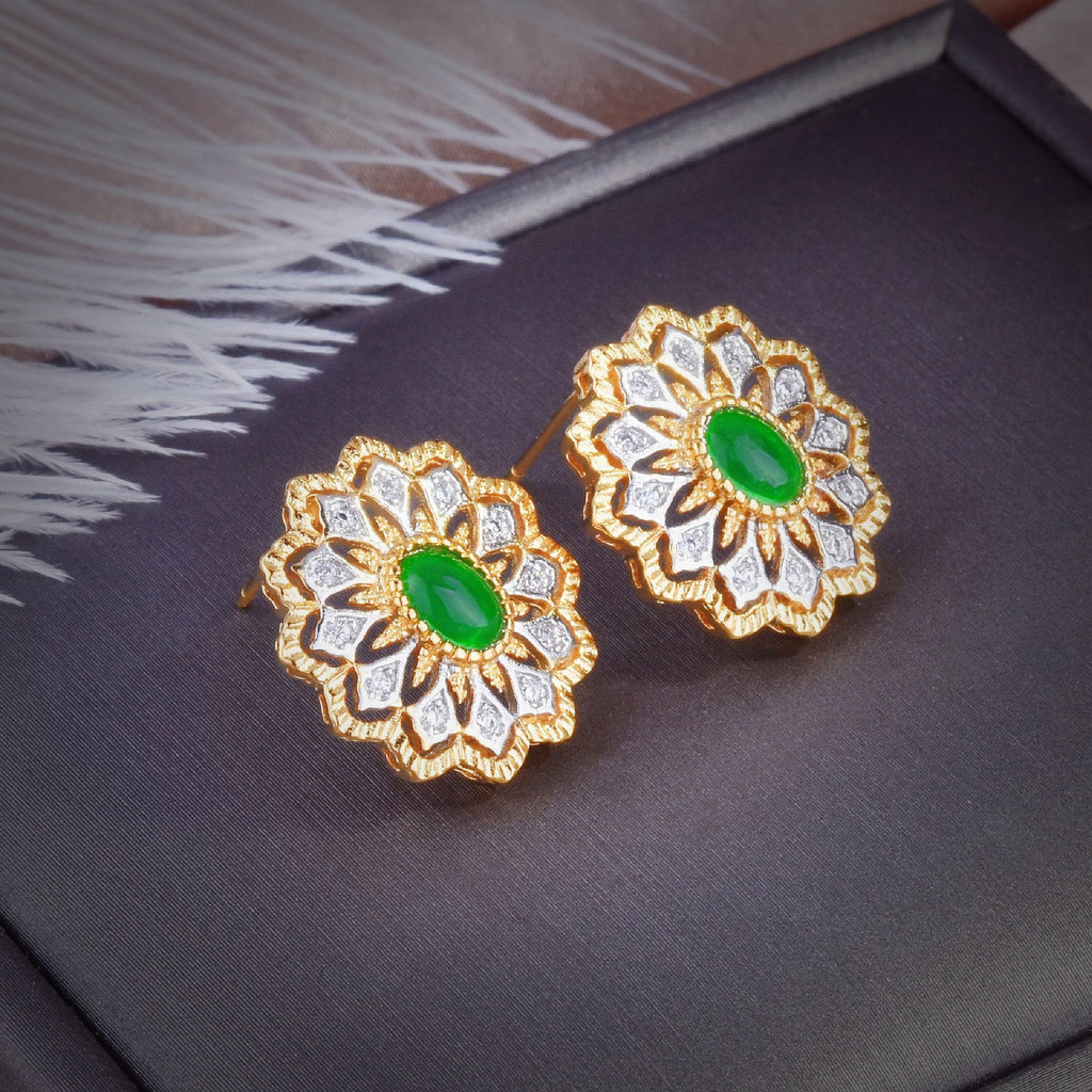 Cubic Zirconia Stud Earrings E6874