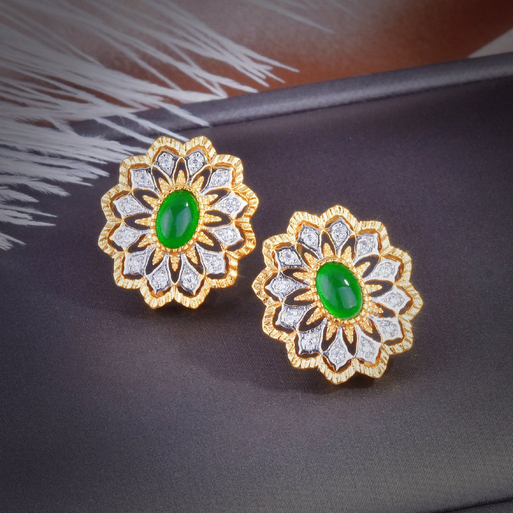 Cubic Zirconia Stud Earrings E6874