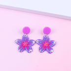 Flower Acrylic Earrings E6884
