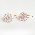 Flower Cubic Zirconia Stud Earrings E6937