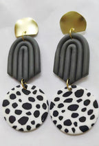 Geometry Polymer Clay Earrings E6975