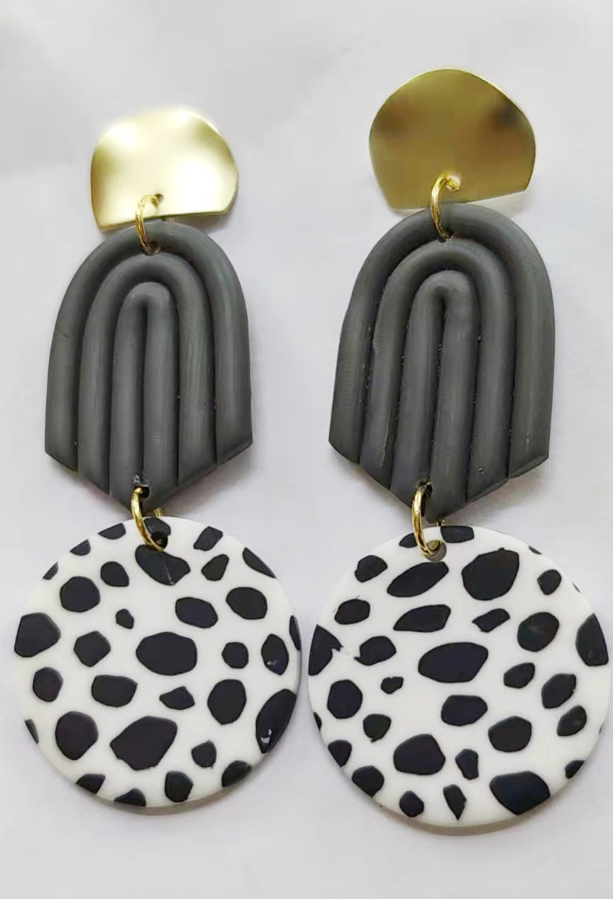 Geometry Polymer Clay Earrings E6975