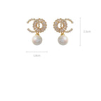 Pearl Cubic Zirconia Earrings E6990