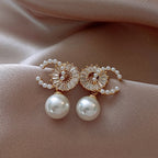 Pearl Cubic Zirconia Earrings E6990