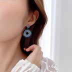 Circle Cubic Zirconia Earrings E7021