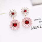 Floral Cubic Zirconia Earrings E7203