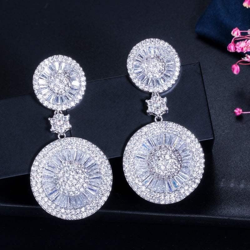 Luxurious Cubic Zirconia Earrings E7224