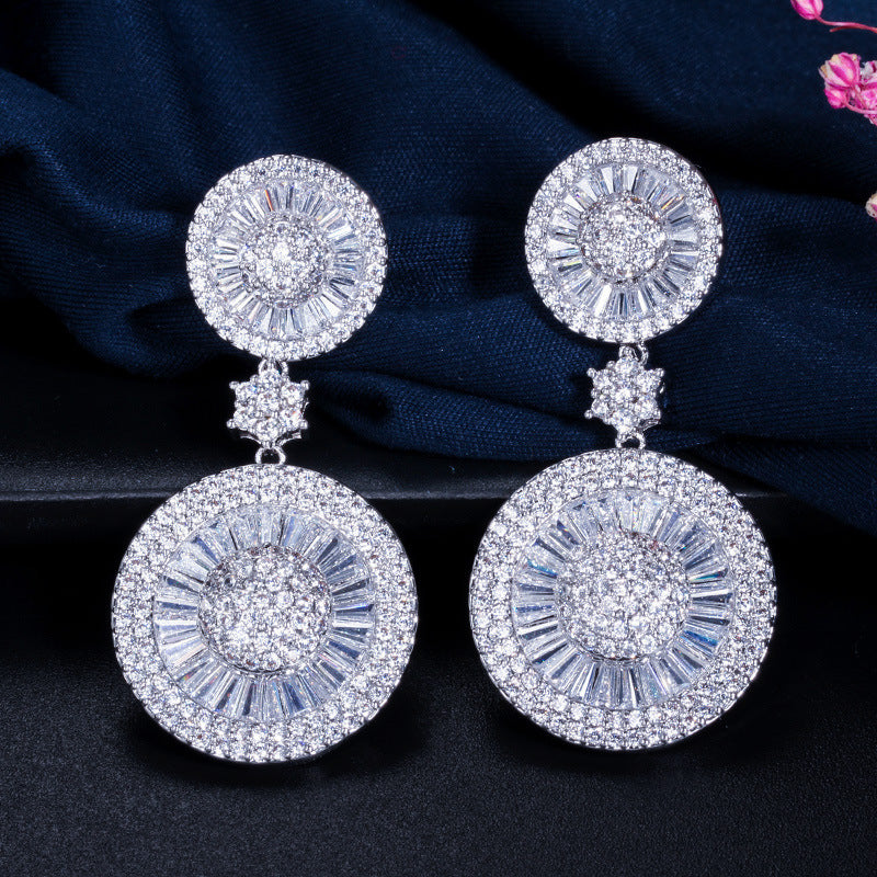 Luxurious Cubic Zirconia Earrings E7224