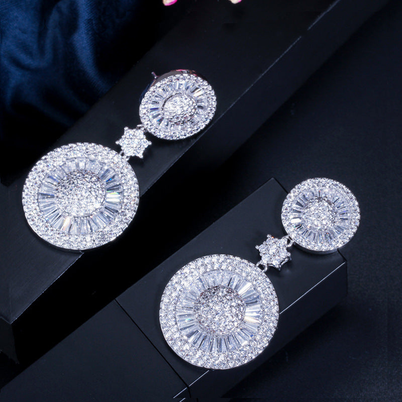 Luxurious Cubic Zirconia Earrings E7224