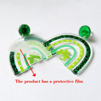 Clover Rainbow Acrylic Earrings E7256