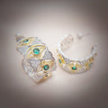 Evil Eye Cubic Zirconia Hoop Earrings E7264