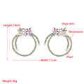 Floral Wreath Cubic Zirconia Earrings E7271