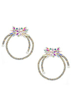 Floral Wreath Cubic Zirconia Earrings E7271