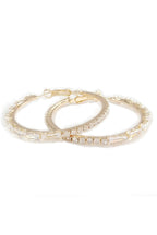 Cubic Zirconia Hoop Earrings E7310