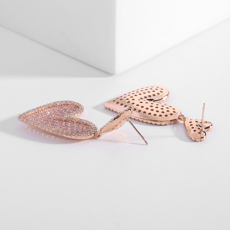 Heart Cubic Zirconia Earrings E7330