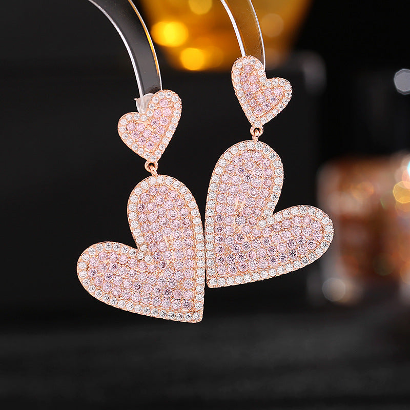 Heart Cubic Zirconia Earrings E7330
