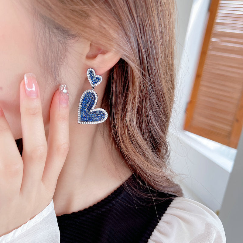 Heart Cubic Zirconia Earrings E7330