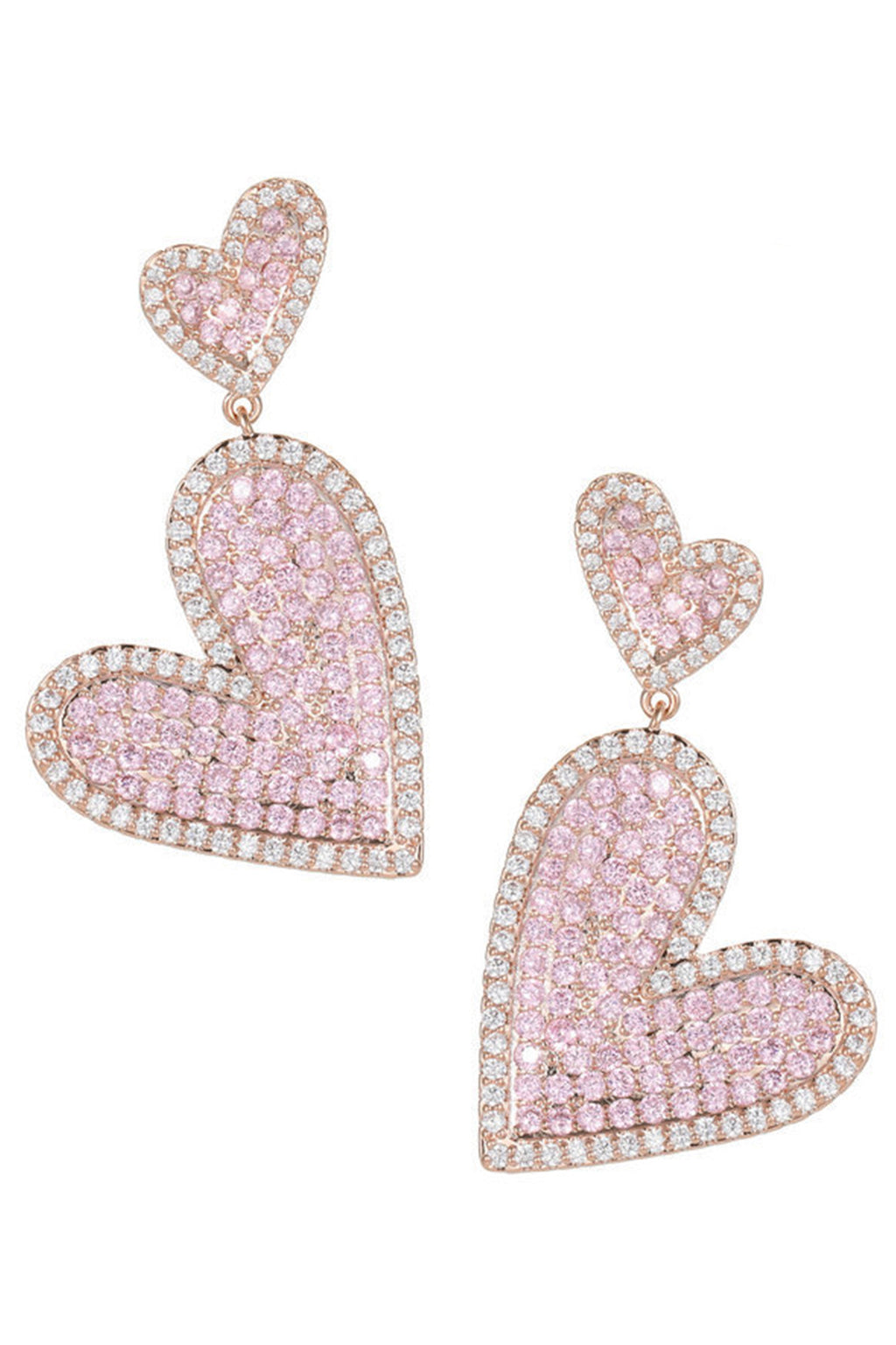 Heart Cubic Zirconia Earrings E7330