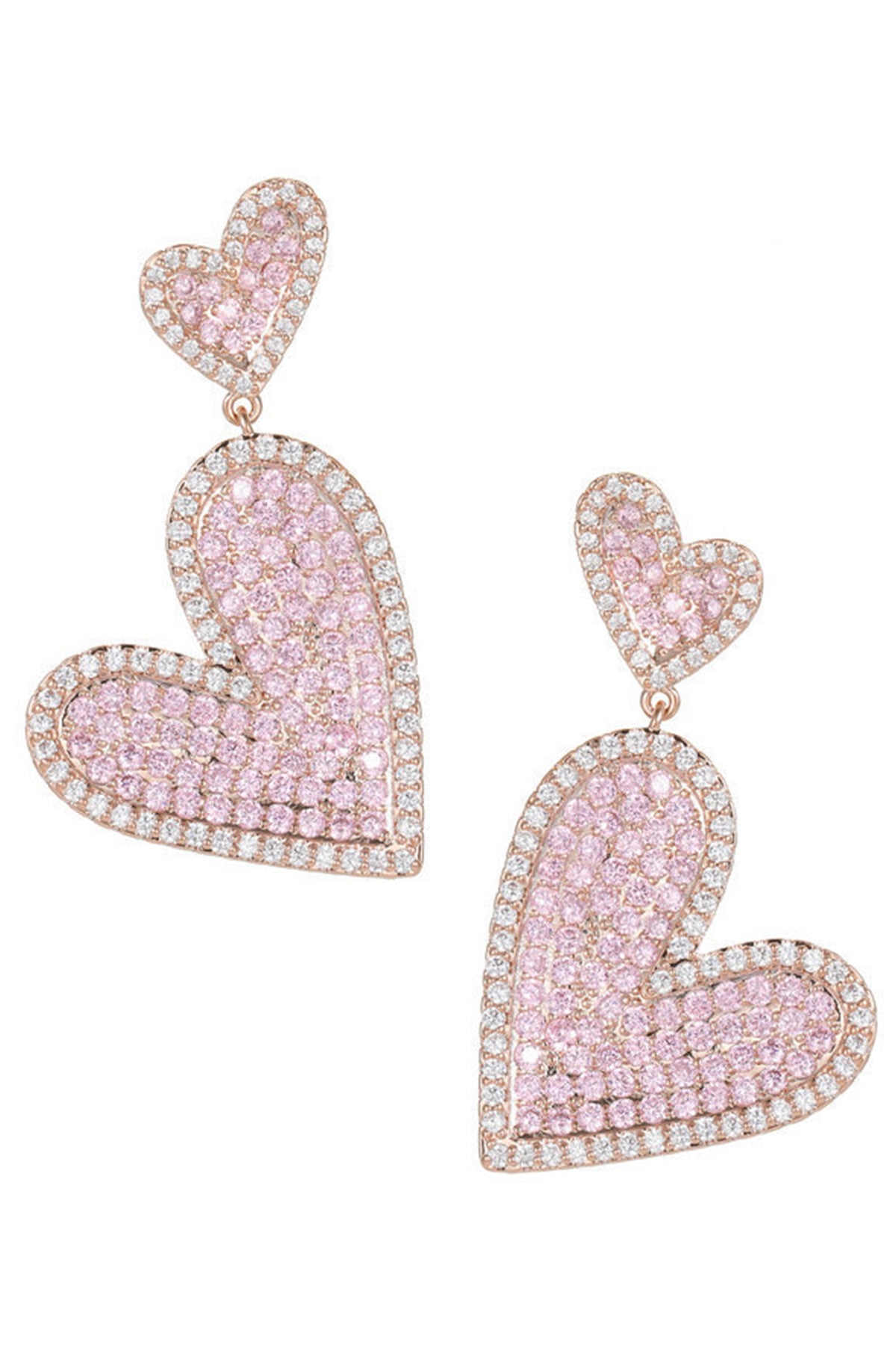 Heart Cubic Zirconia Earrings E7330