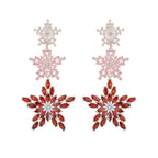 Three-layer Star Cubic Zirconia Earrings E7337