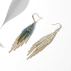 Tassel Cubic Zirconia Earrings E7338