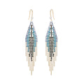 Tassel Cubic Zirconia Earrings E7338