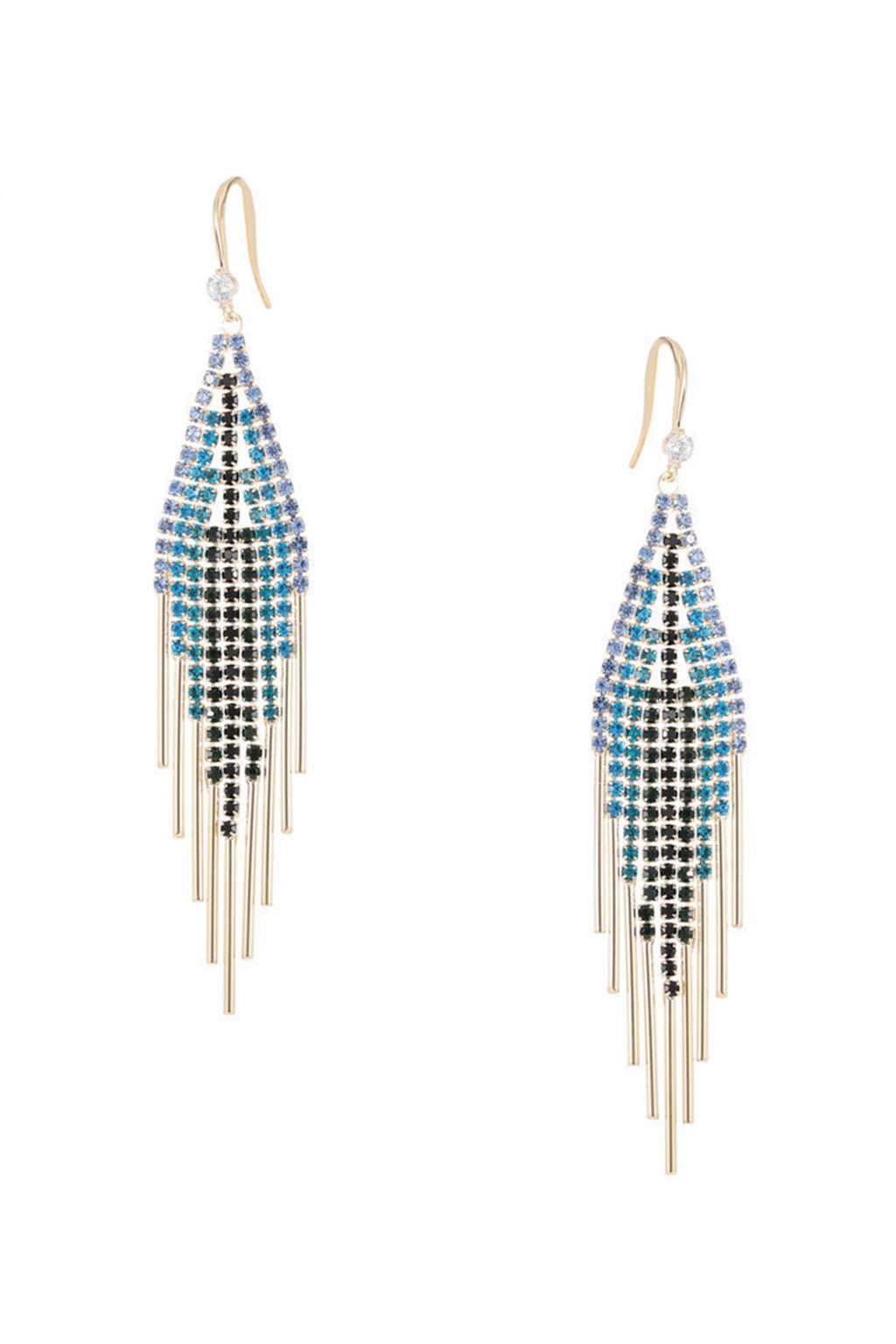 Tassel Cubic Zirconia Earrings E7338