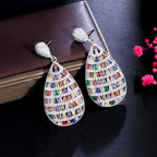 Teardrop Cubic Zirconia Earrings E7348