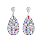 Teardrop Cubic Zirconia Earrings E7348