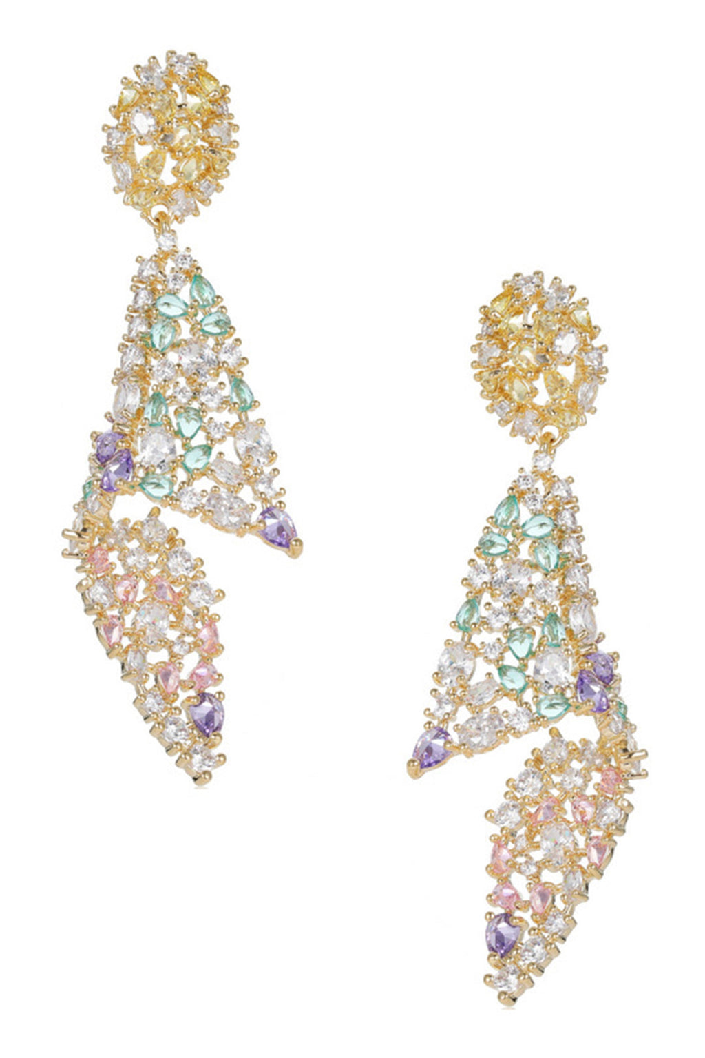 Geometry Cubic Zirconia Earrings E7361