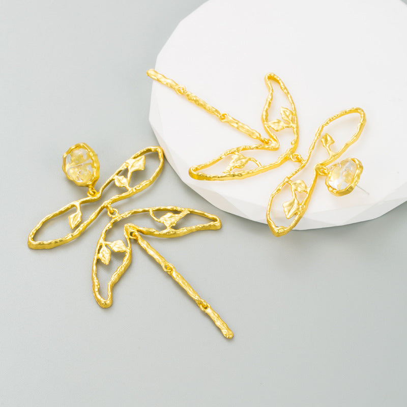 Dragonfly Alloy Earrings E7388